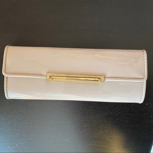 NWT aldo nude clutch with gold chain
